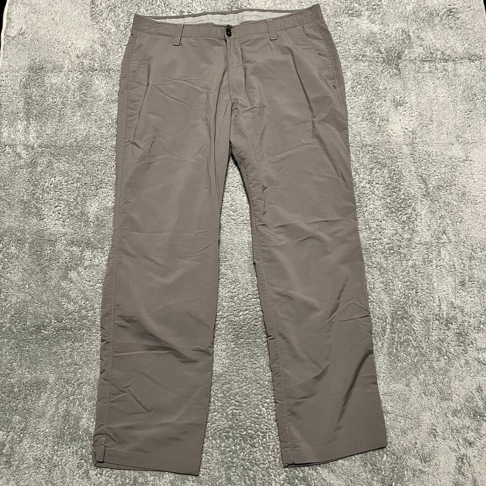 Under Armour Pants Mens 40 X32 Gray Golf Performance Straight Leg
